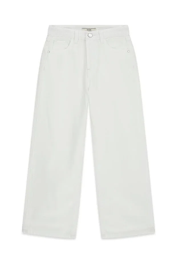 Детские брюки для девочек с широкой штаниной Guess, White