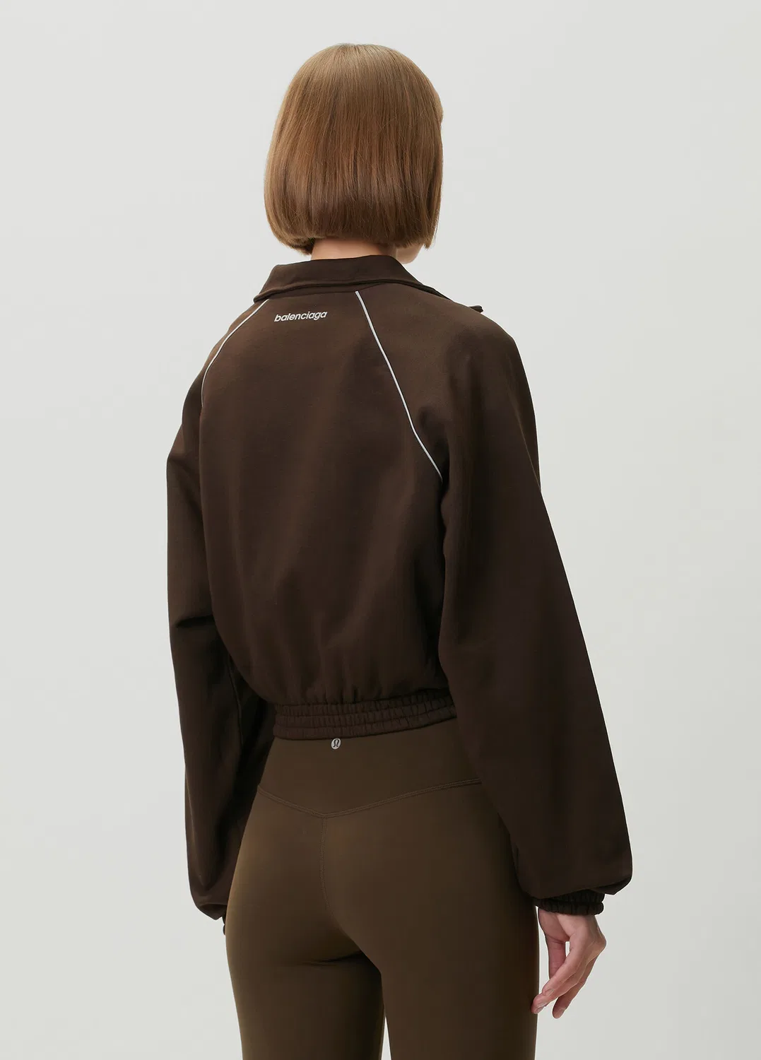 Свитшот на молнии Balenciaga, brown — фото 4