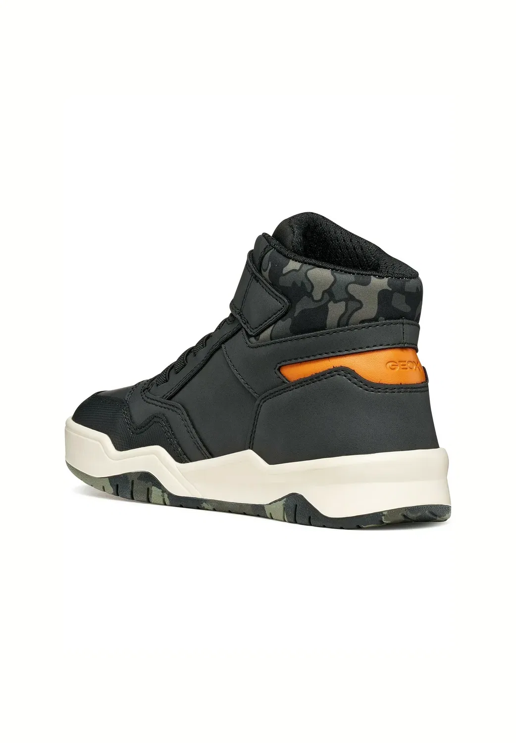 J perth boy - высокие кроссовки Geox, Black Camouflage — фото 4