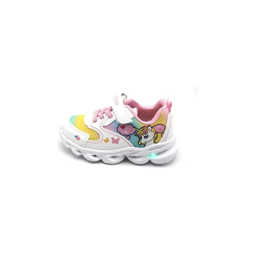 Детские кроссовки для девочек Pepino 1373 Beyaz-Pembe