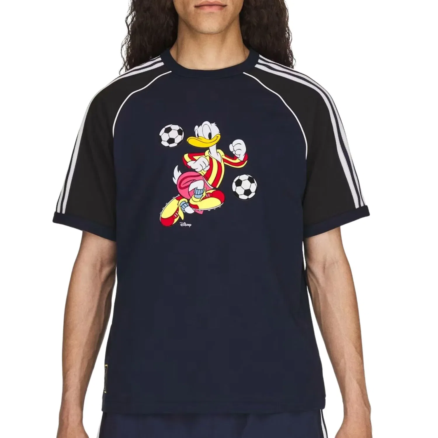 Мужская футболка для футбола Adidas x Brain Dead x Disney Football Jersey Collegiate Navy, темно-синий — фото 3