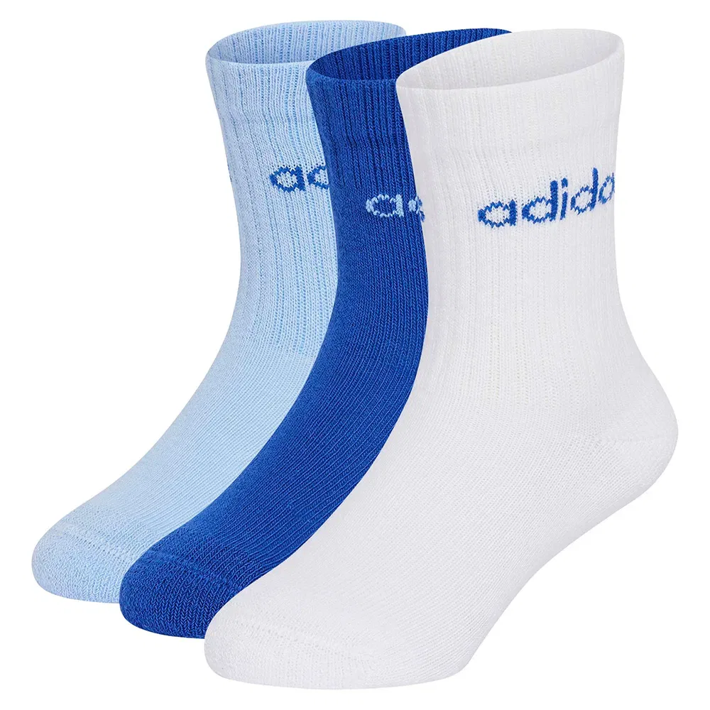 Детские носки с высоким верхом Linear Crew 3 Pairs Adidas, Multicolor