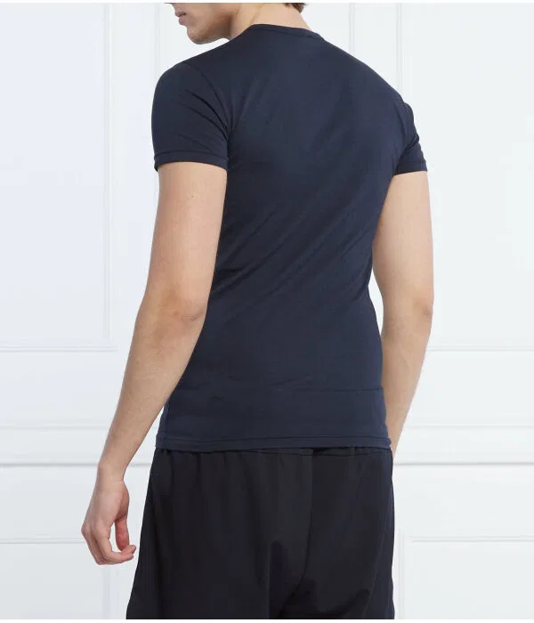 Мужской комплект футболок T-Shirt 2 штуки Emporio Armani, Blu Marino — фото 4