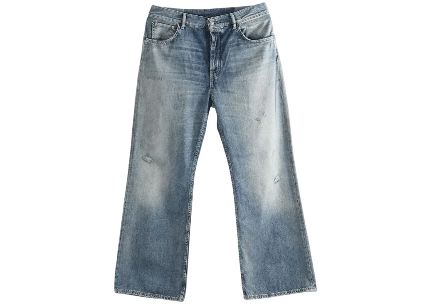 Мужские джинсы с высокой талией и широкими штанинами Acne Studios, Blue
