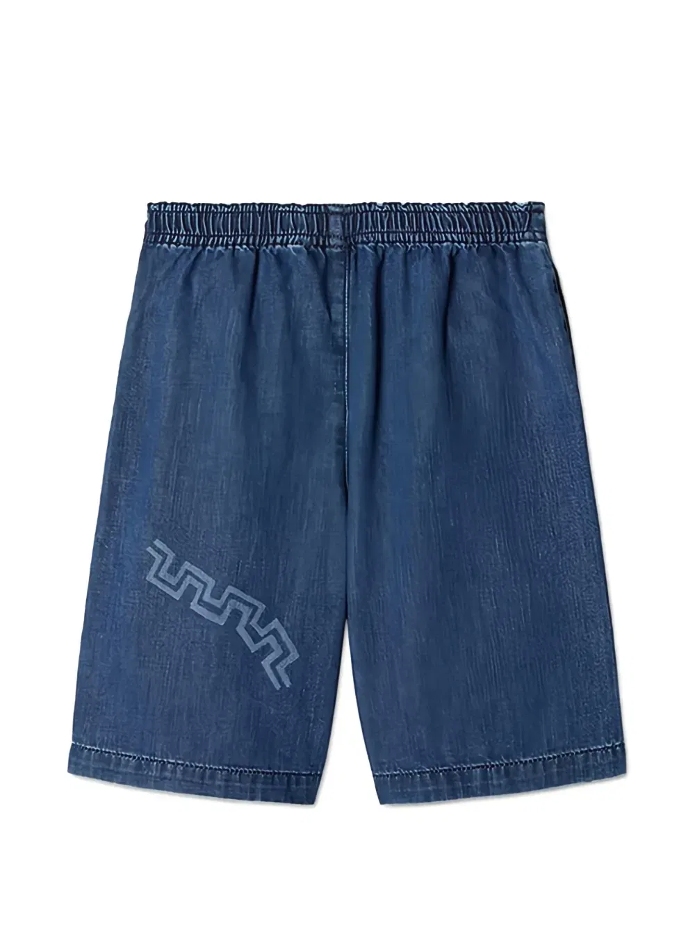 Джинсовые шорты Greca Wave Versace Kids, синий — фото 2