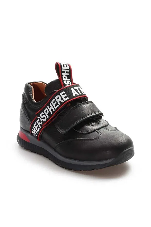 Детские повседневные туфли для девочек из натуральной кожи Fast Step, Black Red — фото 3