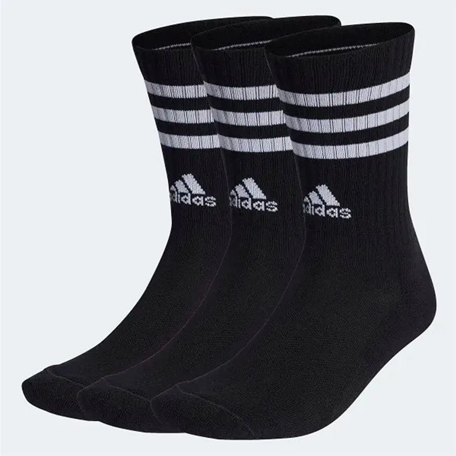 Носки спортивные с поддержкой свода стопы, 3 пары, модель IC1321, adidas, S, Черный — фото 2