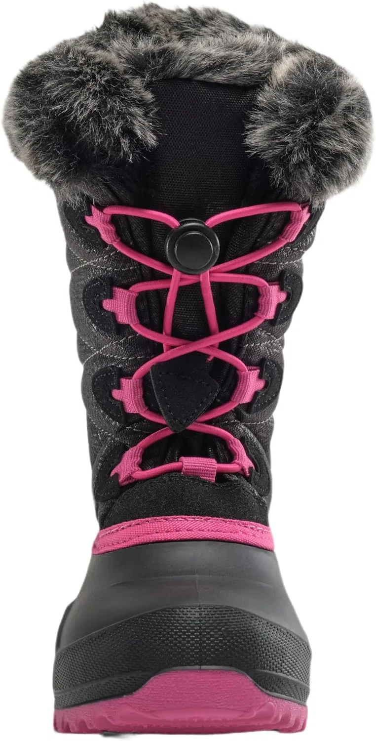 Детские зимние ботинки для девочек Snowangel Kamik, Black/Rose