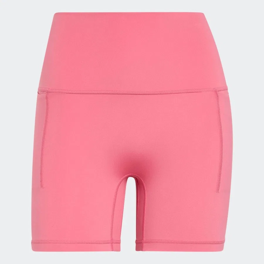 Женские короткие леггинсы с моделью Studio All Me Booty adidas, Розовый
