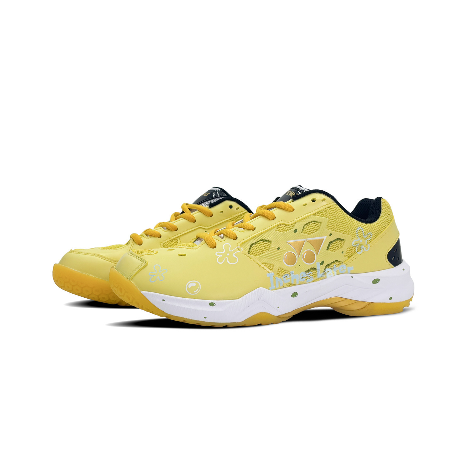 YONEX Power Cushion износостойкие и легкие низкие кроссовки для бадминтона Unisex Yellow White — фото 4