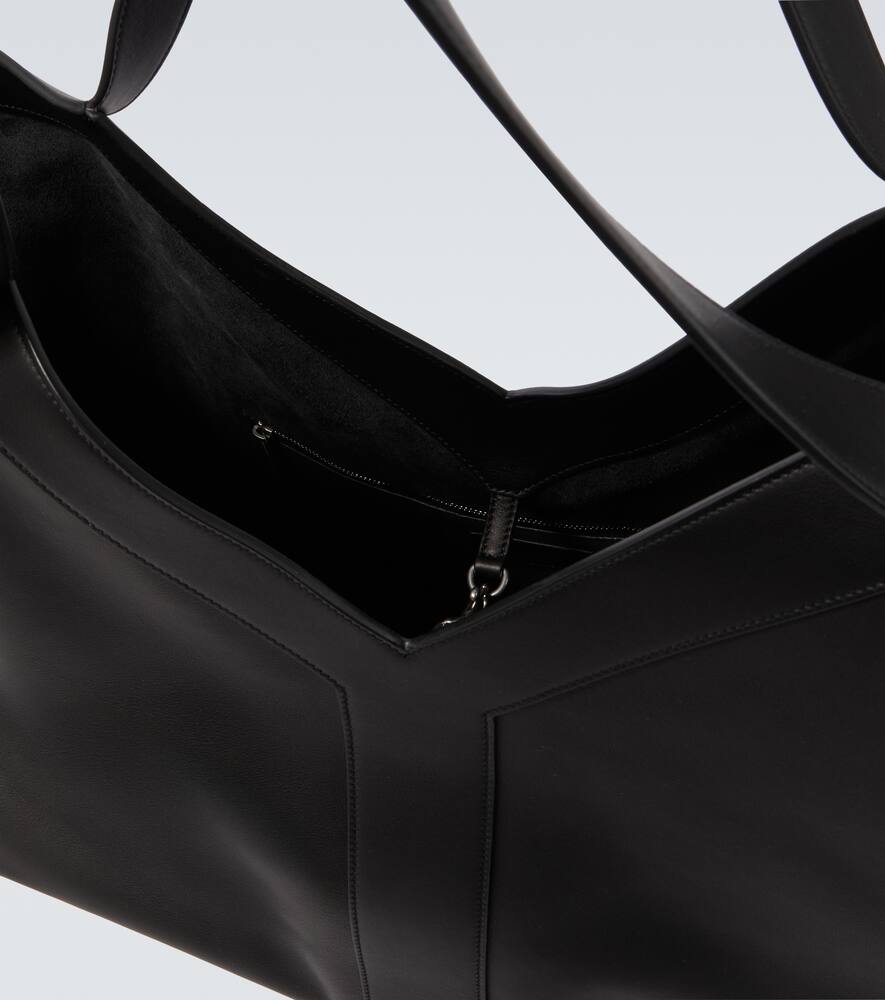 Большая кожаная сумка-тоут Y Saint Laurent, Nero — фото 4