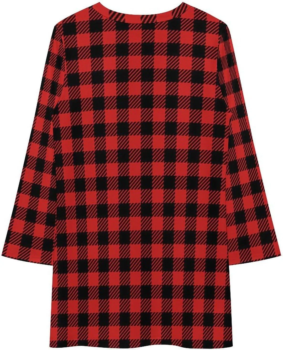 Женское платье-свитшот с клеткой Buffalo Plaid, Multicolor — фото 3