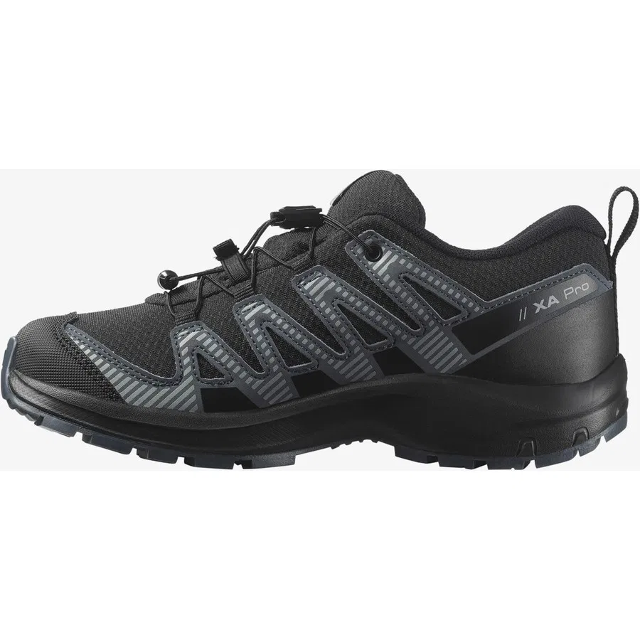 Детские кроссовки для активного отдыха Salomon XA Pro V8 Waterproof, Черный — фото 3