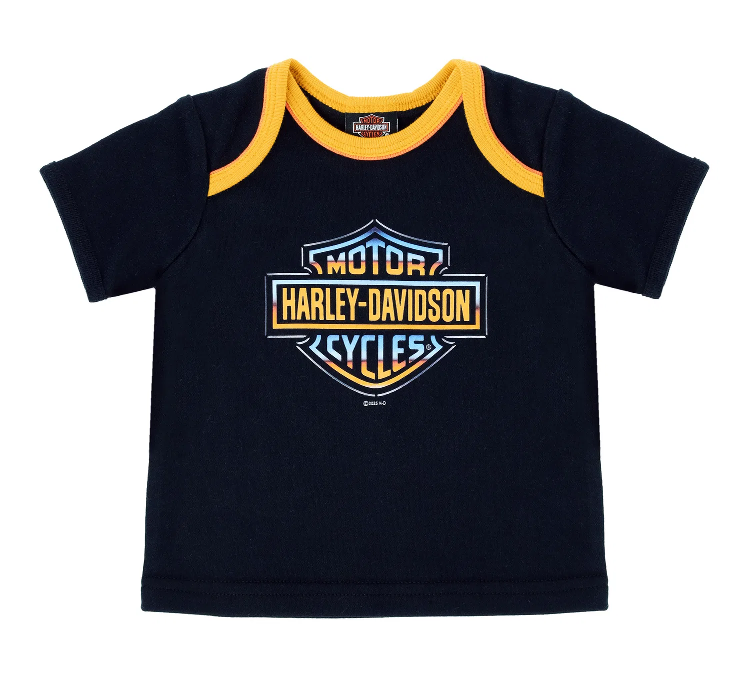 Комплект для младенца из трикотажа 3 предмета Interlock Harley Davidson, Indigo Blue/Black — фото 2