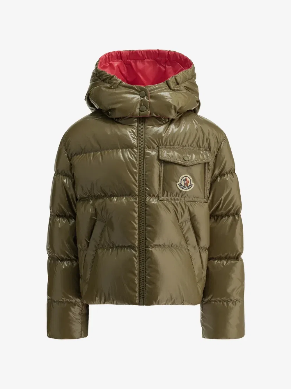 Стеганая куртка New Andro с капюшоном Moncler Enfant, зеленый