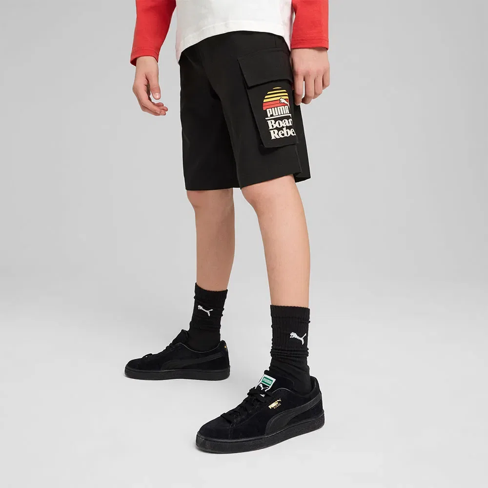 Брюки карго Puma Mid 90S Chino, черный — фото 3