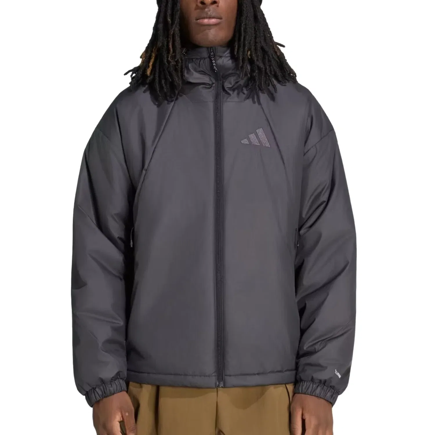 Мужская куртка Terrex Multi PrimaLoft Insulated Hooded Jacket Asia Sizing 'Black' adidas, черный — фото 2