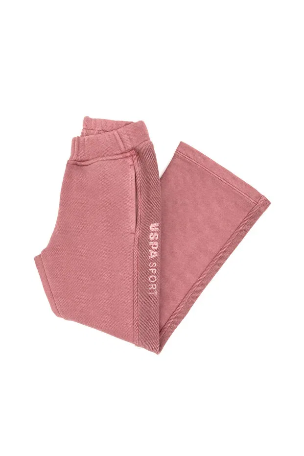 Детские спортивные штаны для девочек с принтом U.S. Polo Assn., Orchid — фото 2