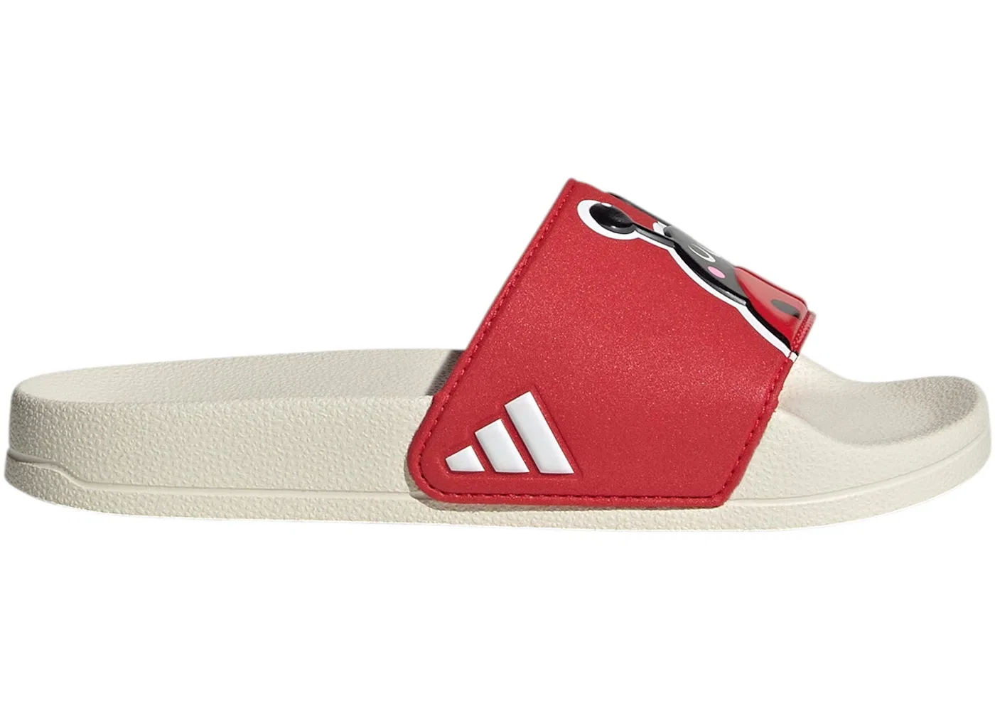 Детские сандалии-шлепанцы с логотипом Adidas Adilette Shower Logo, Pure Ruby/Cloud White/Off White
