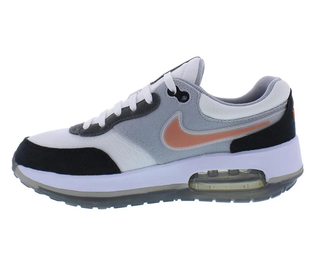 Детские кроссовки для мальчиков с принтом Air Max NIKE, White Orange Safety Black — фото 3