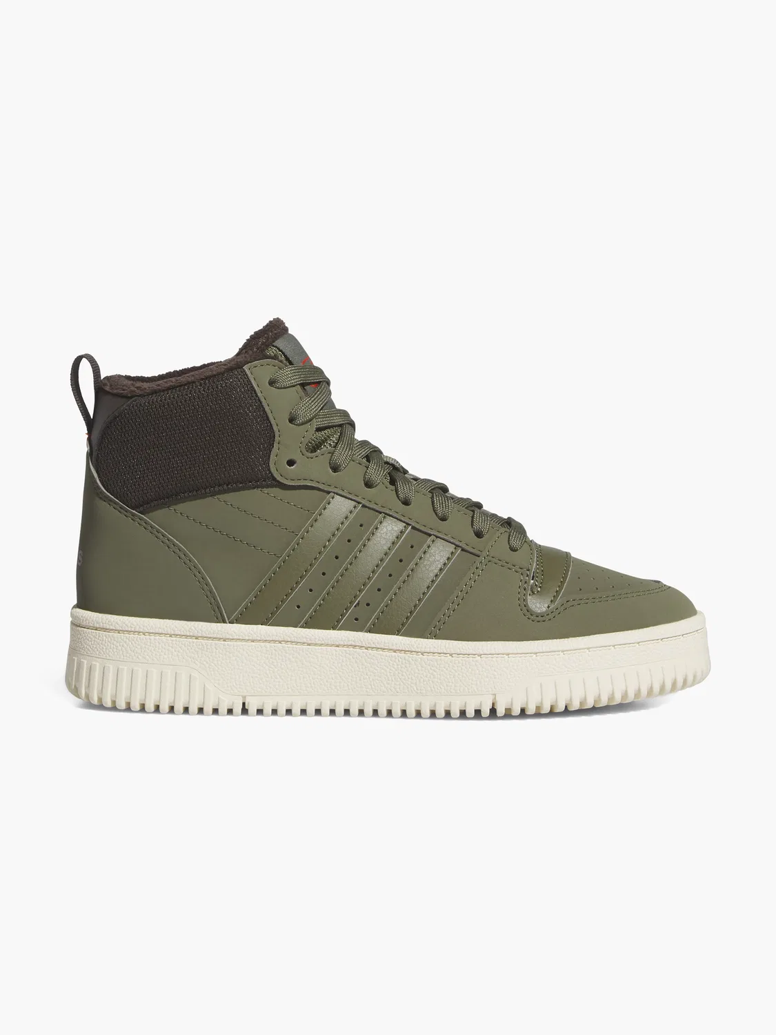 Высокие зимние кеды Adidas, цвет Olive
