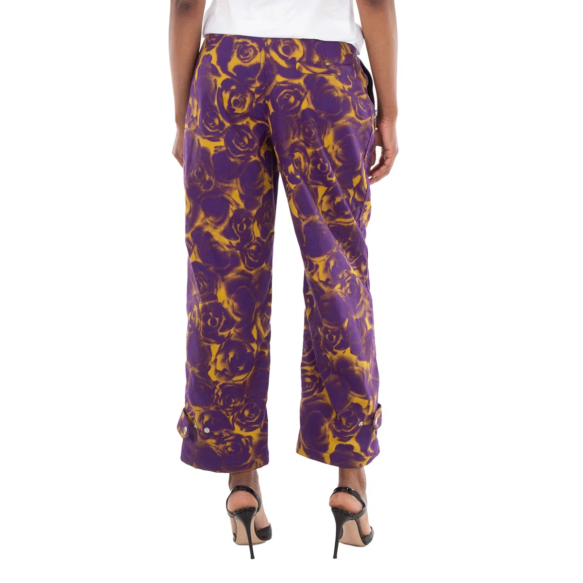 Брюки с принтом Floral Print Trousers Burberry, Pear Ip Pattern — фото 3