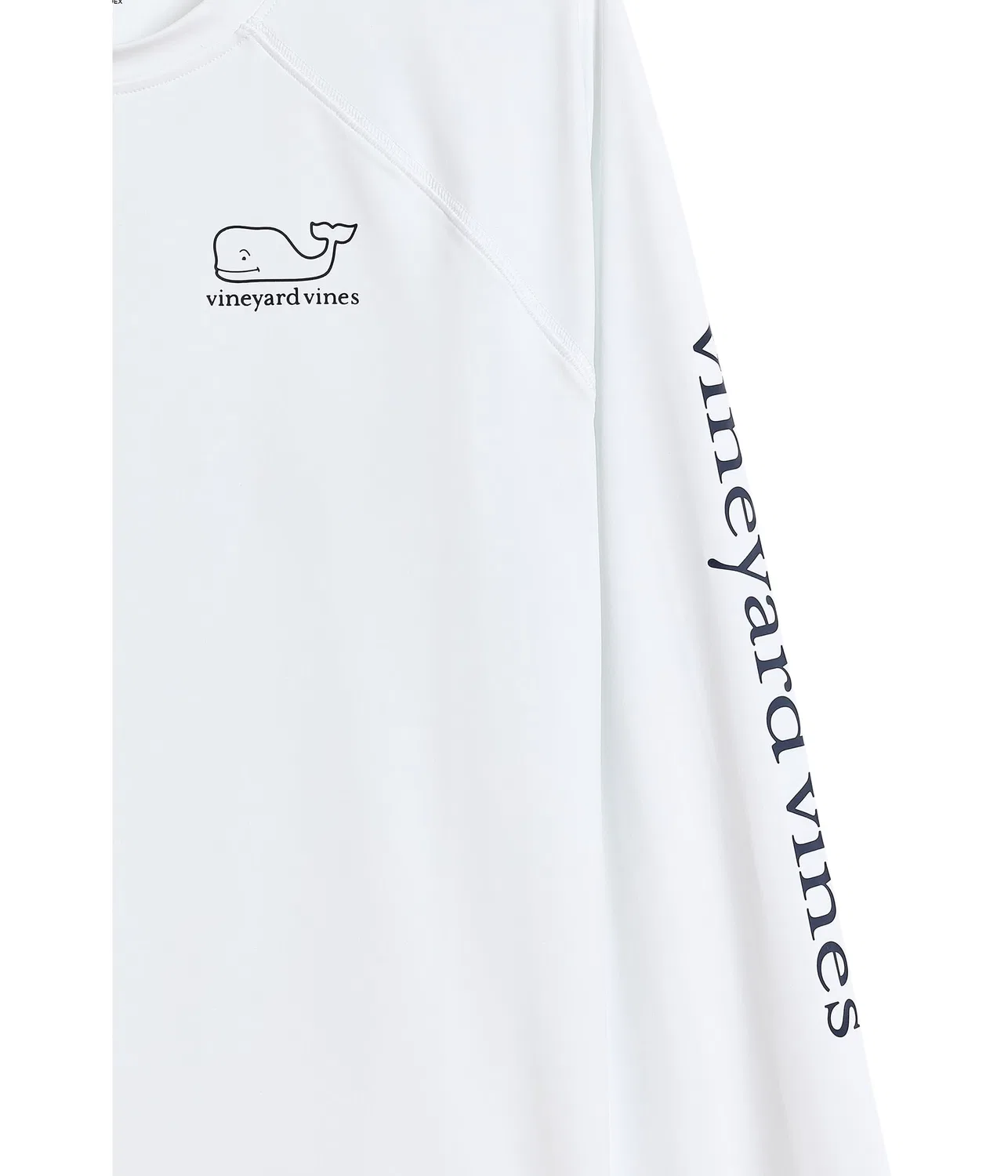 Рашгард с регланом Raglan Rashguard (для малышей, маленьких и больших детей) Vineyard Vines Kids, White Cap — фото 3