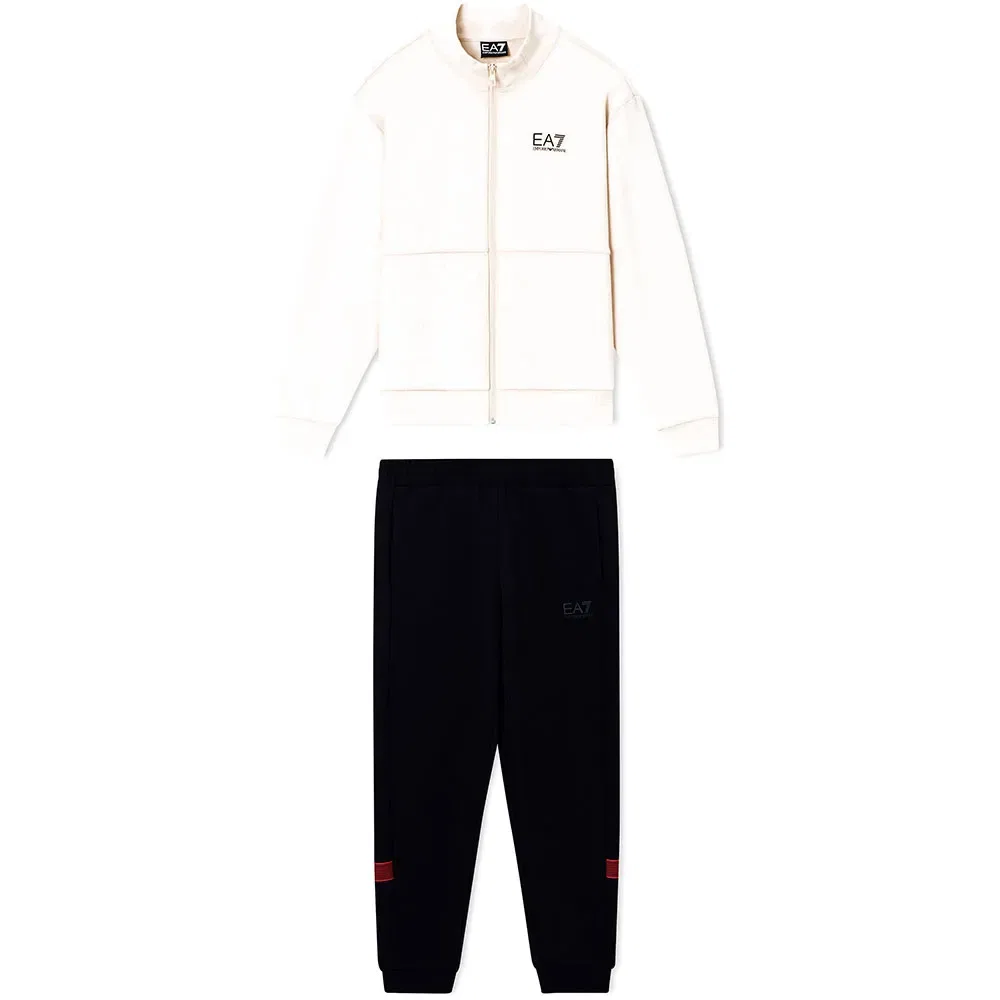 Детский спортивный костюм для мальчиков с молнией EA7 EMPORIO ARMANI, Black