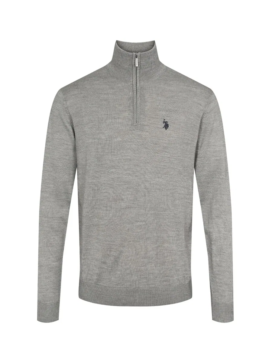Свитер U.S. Polo Assn. 'UMMason' серого цвета