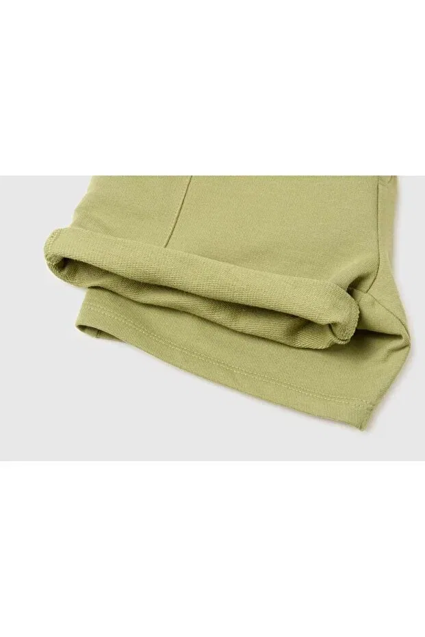 Детские шорты для мальчиков хлопковые United Colors Of Benetton, Haki — фото 3
