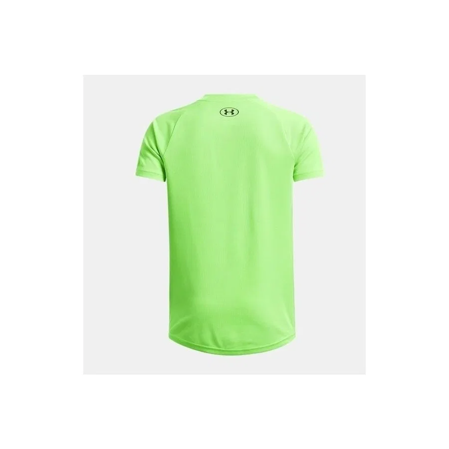 Детская футболка с текстурой Ua Tech Textured Ss Under Armour, Неоновый зеленый — фото 2