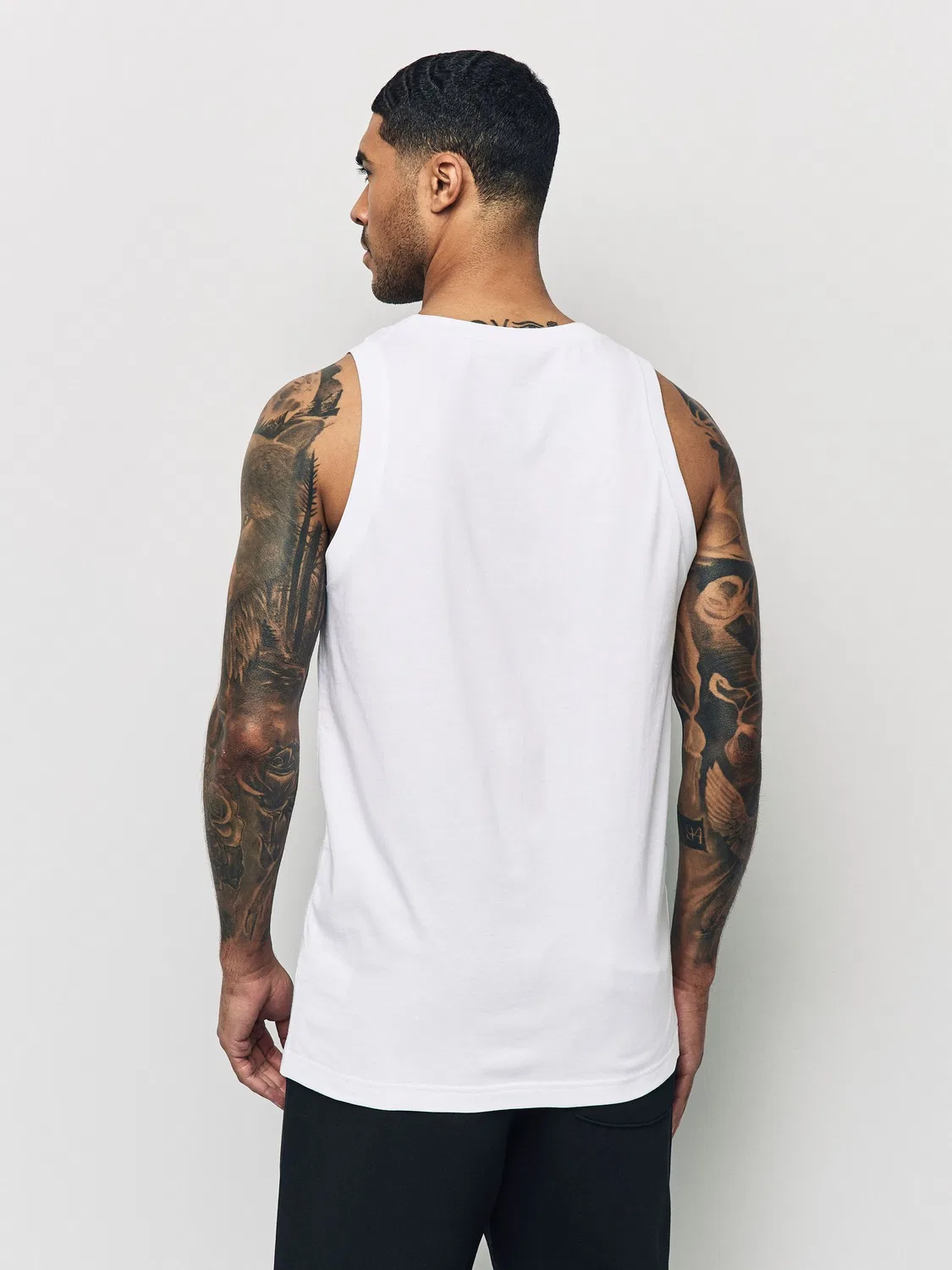 Майка Essential Single Jersey Tank Top adidas, белый — фото 3
