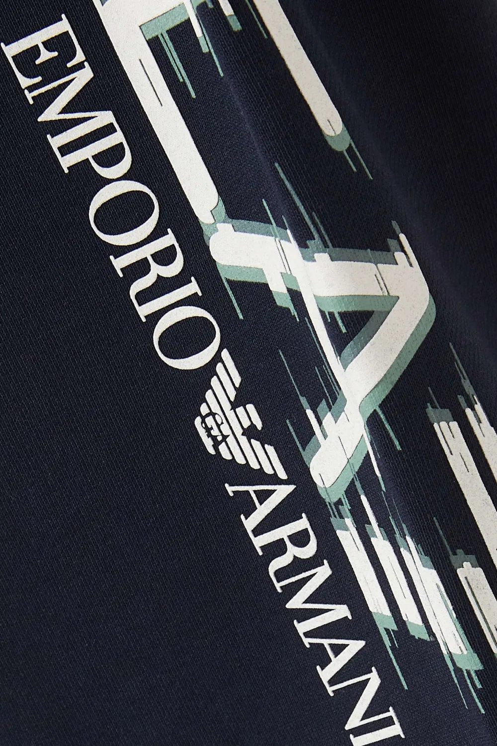 Брюки спортивные хлопковые Logo Emporio Armani — фото 4