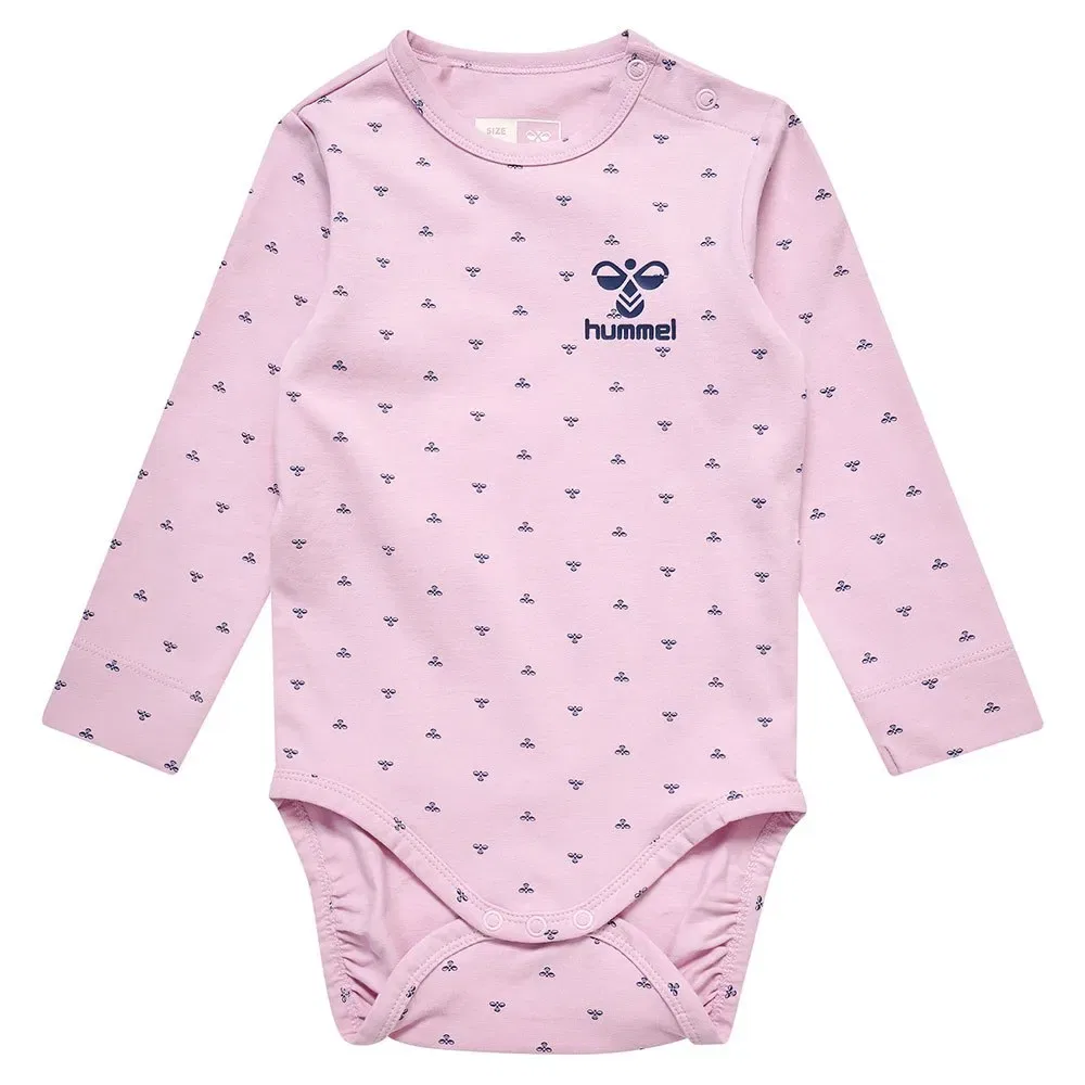 Боди с длинным рукавом Beesy Hummel, розовый