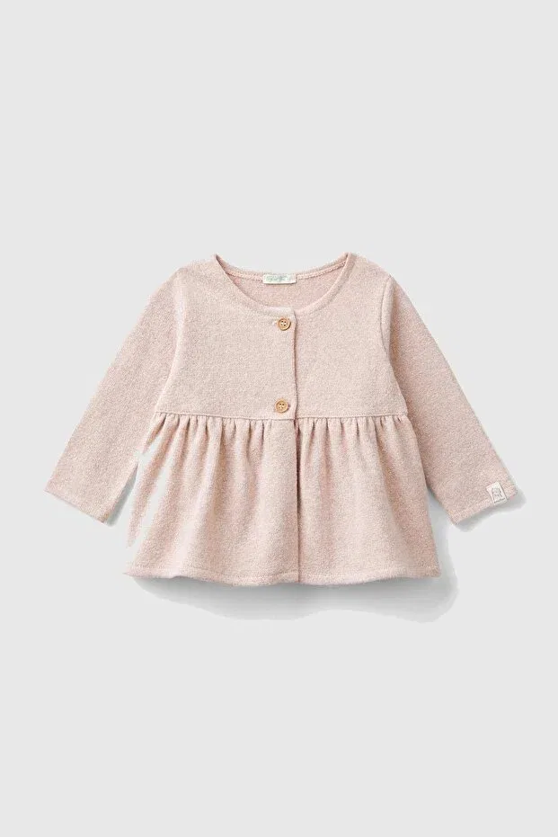 Детское платье для девочек с длинным рукавом United Colors Of Benetton, Light Pink