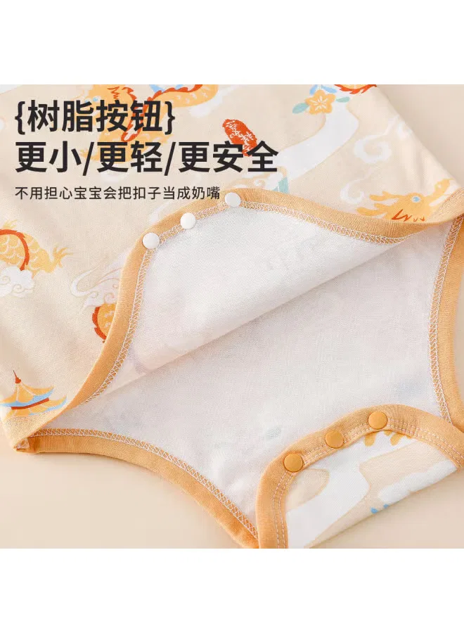 Боди-комбинезон без рукавов хлопковый Newborn baby cotton romper Doxiluka, путешествие дракона — фото 4
