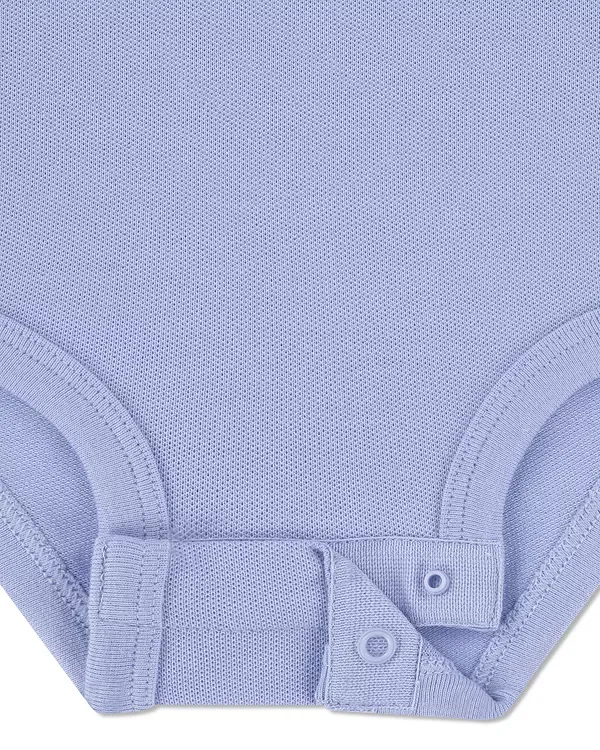 Детский боди с коротким рукавом-фонарик Lacoste, Delphinium — фото 4