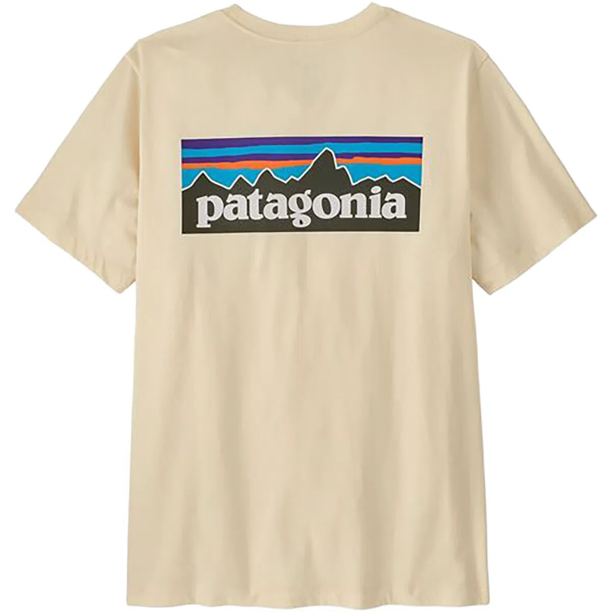 Мужская футболка с коротким рукавом хлопковая P-6 Logo Patagonia, Undyed Natural