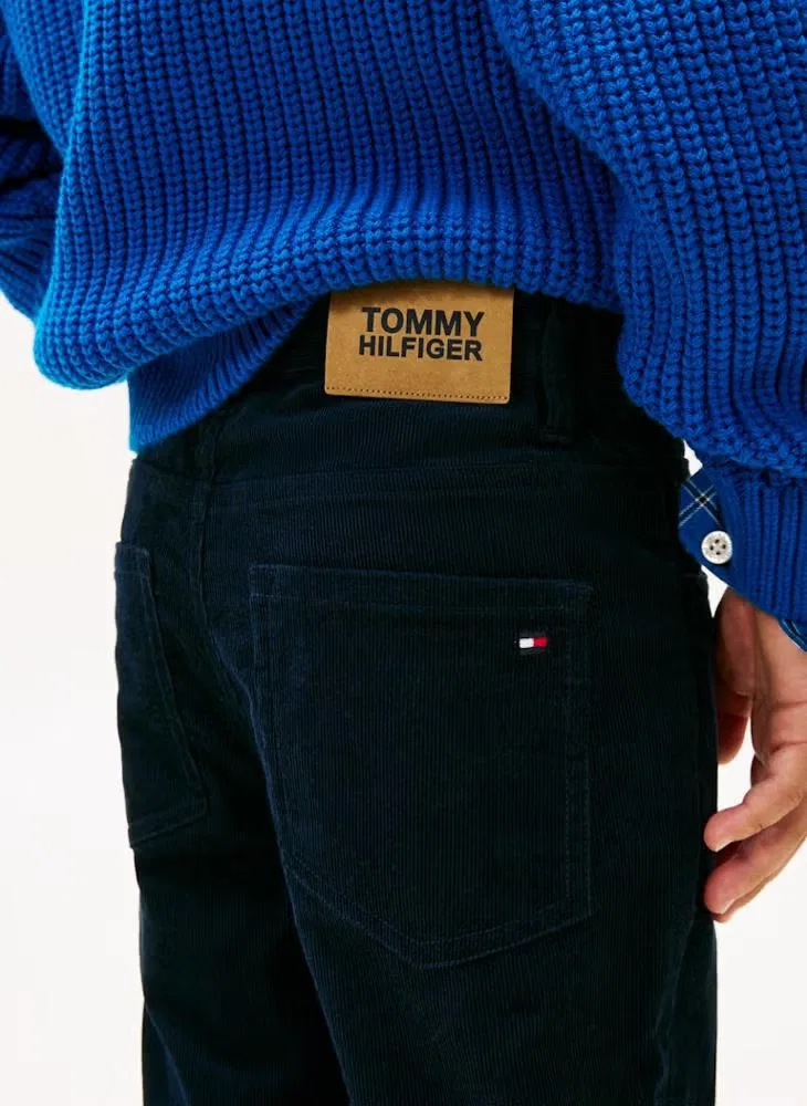 Брюки-скейтер из вельвета Tommy Hilfiger, синий — фото 3