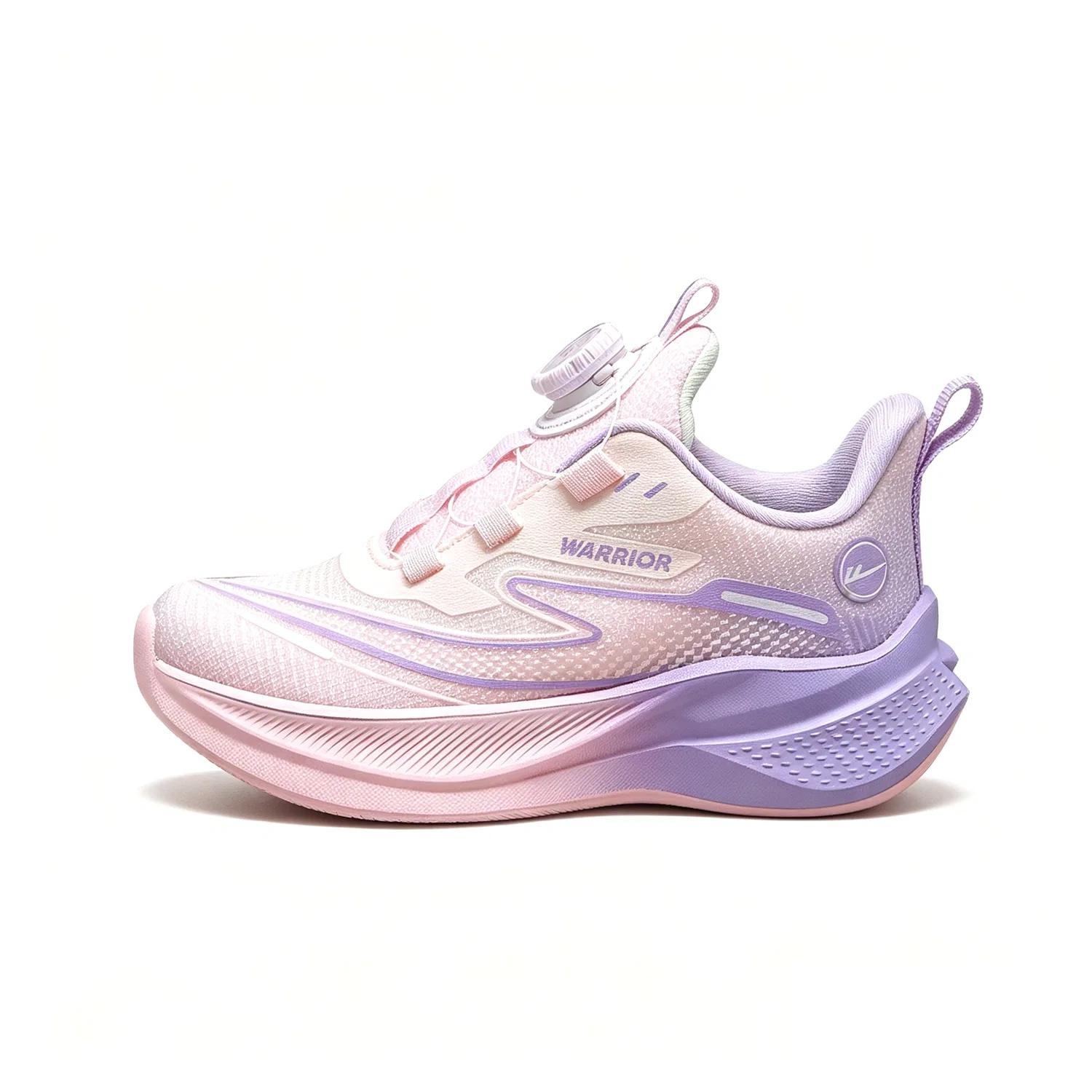 Детские кроссовки из экокожи с амортизацией Pink Purple WARRIOR