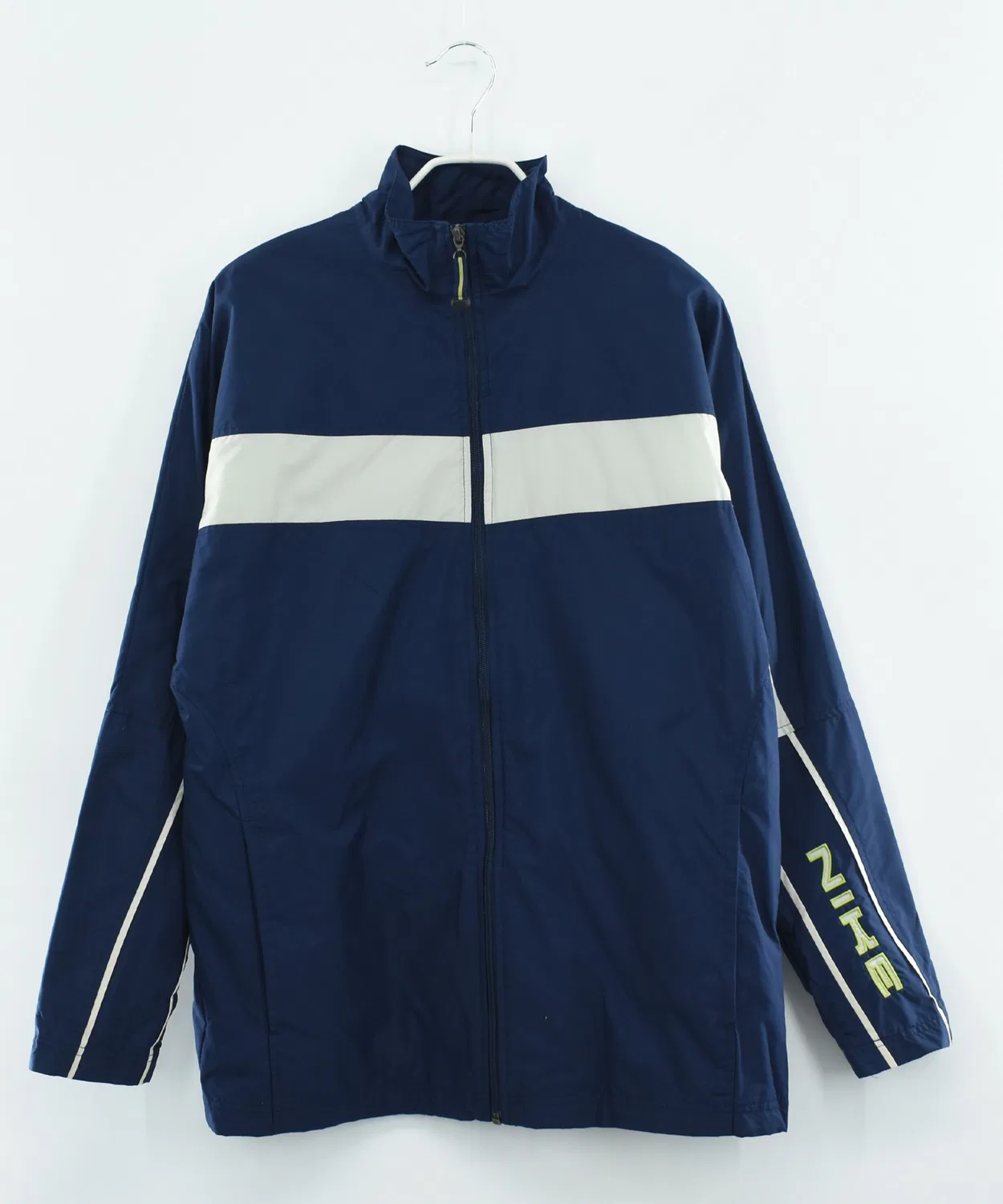 Мужское нейлоновое джакет с полной застежкой Vintage Y2K NIKE, Navy — фото 2