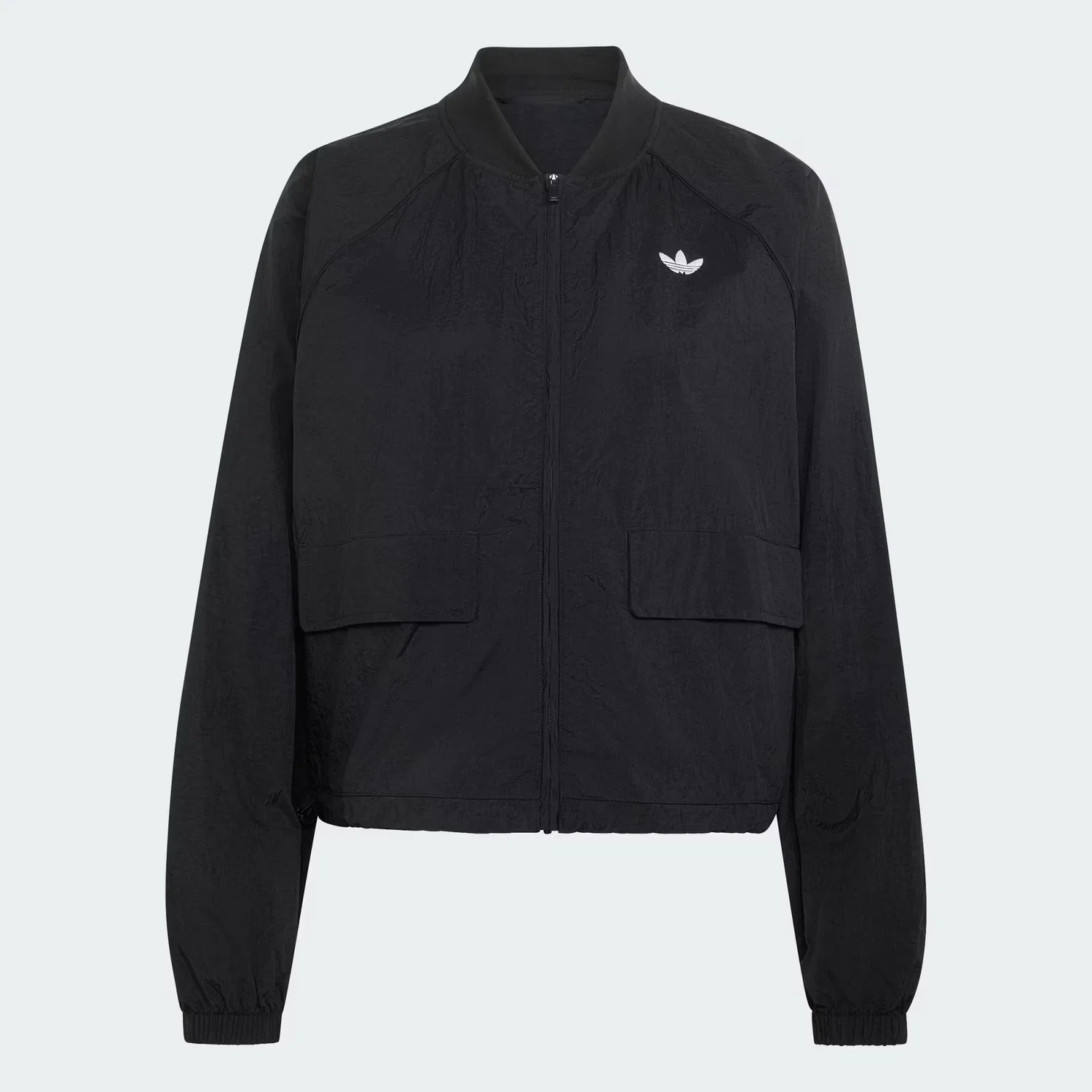 Женская олимпийка свободного кроя Essentials Track Top Adidas Originals, черный — фото 4