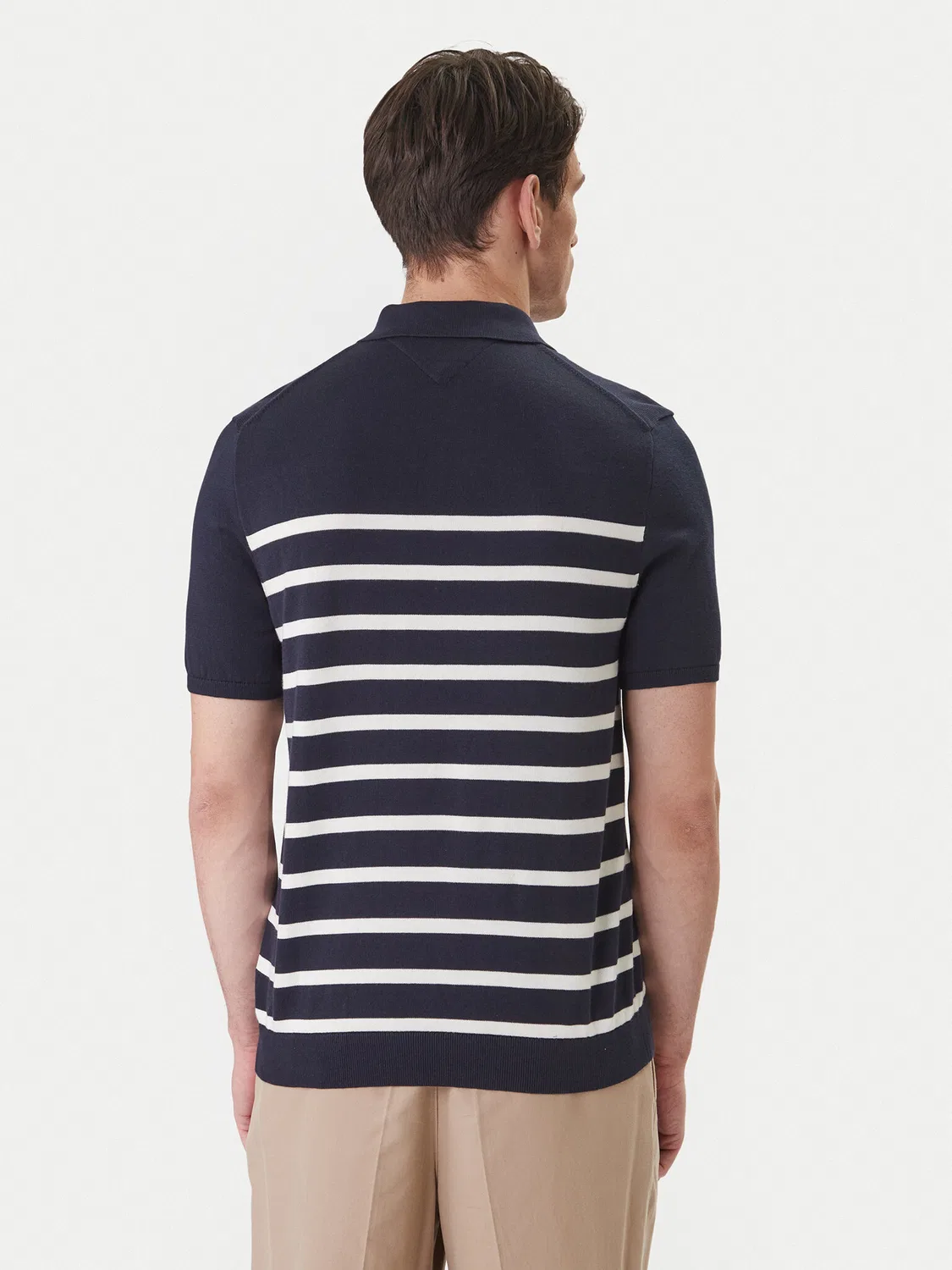 Мужское поло стандартного кроя Essential Tommy Hilfiger, темно-синий — фото 3