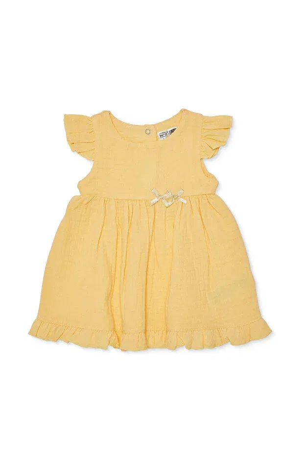 Детское платье для девочек хлопковое Hellobaby Ebebek Hello Baby, Yellow