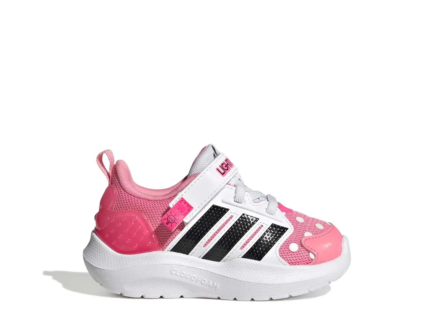Кроссовки Minnie Mouse Lightorama, adidas, белый/розовый — фото 3