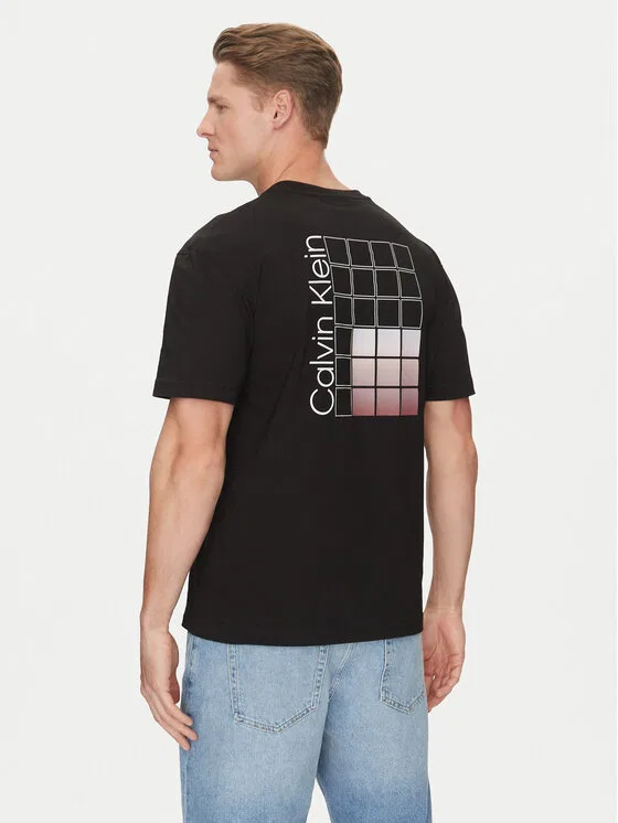 Футболка regular fit Ombre Bonded Calvin Klein, черный — фото 3