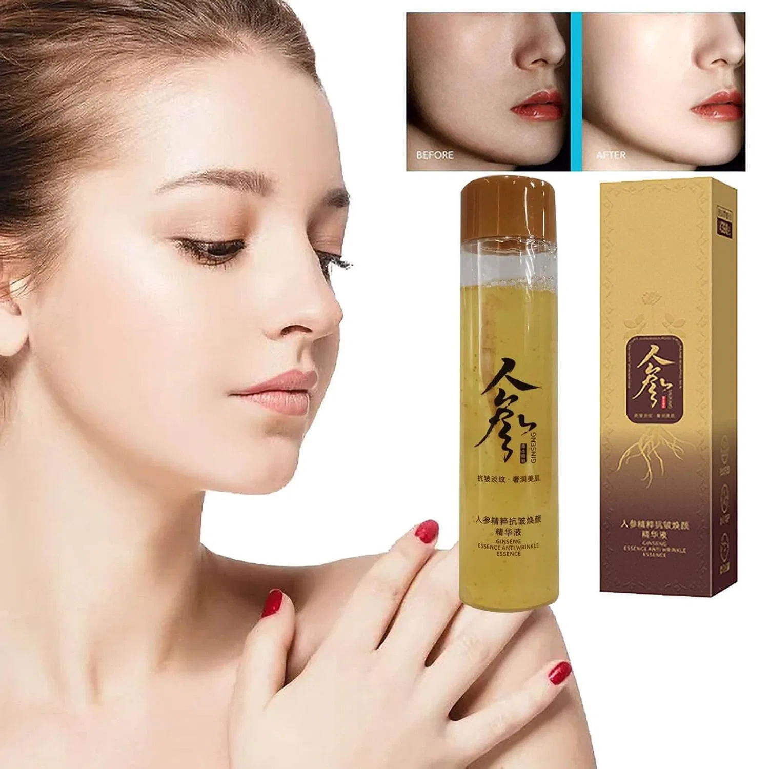 Сыворотка для лица с женьшенем, Ginseng Anti Wrinkle Serum, 120 мл Generic — фото 2