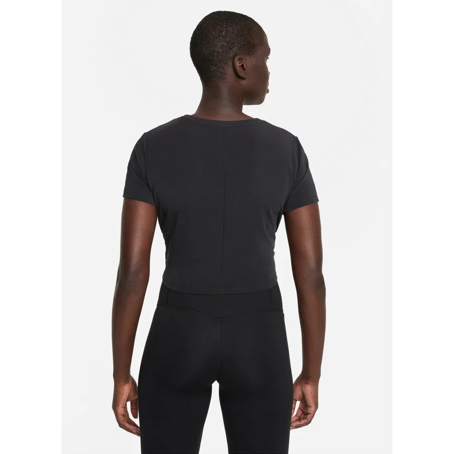 Футболка с круглым вырезом Nike One Luxe Df Ss Std, Черный — фото 3