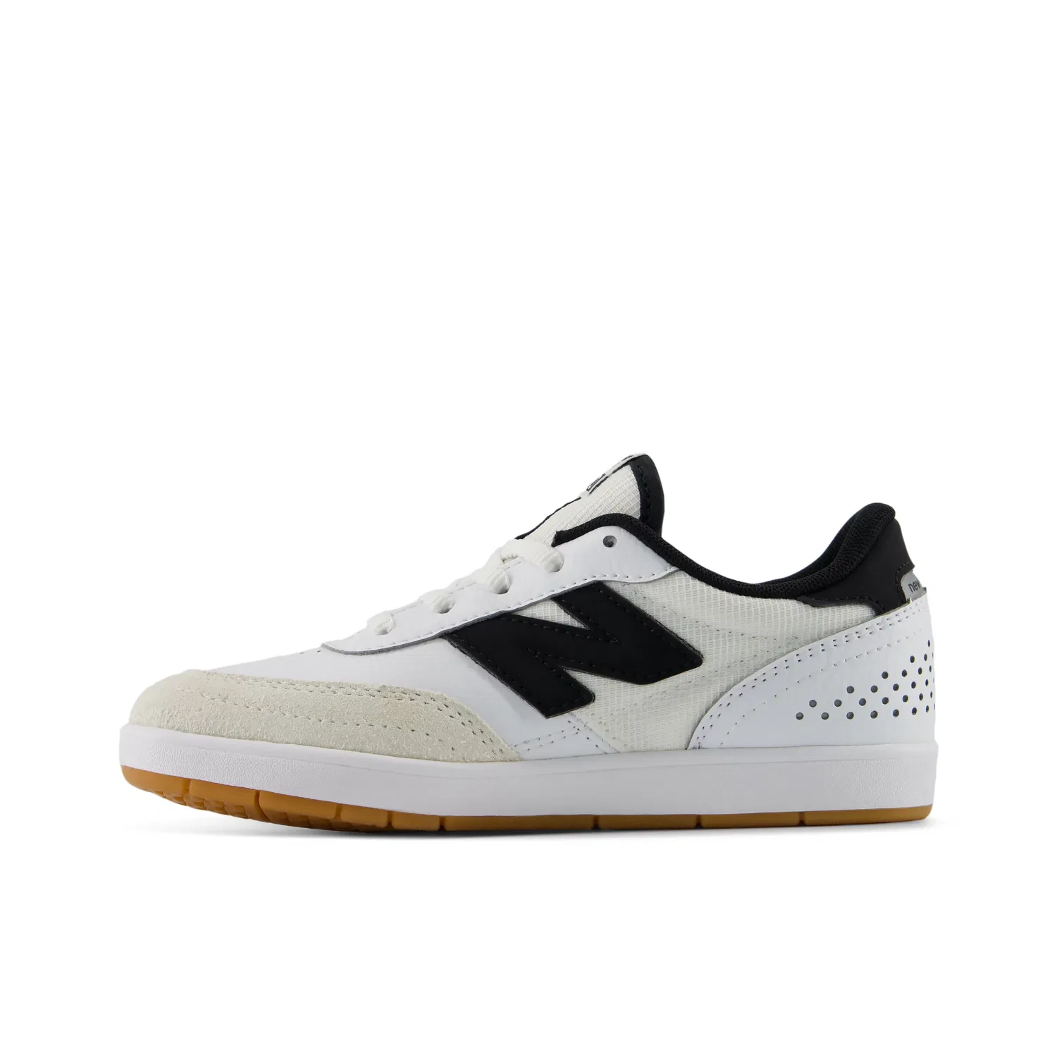 Детские кроссовки с шнуровкой 440v2 New Balance, Sea Salt With Black — фото 3
