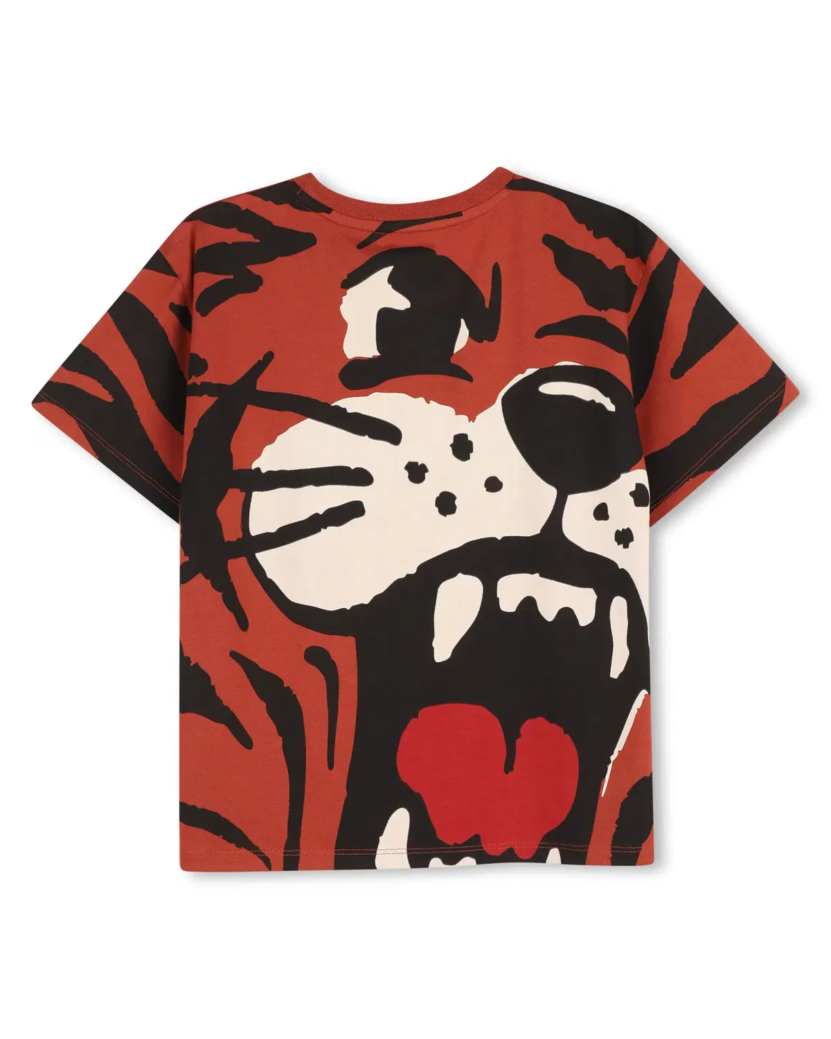 Детская футболка для мальчиков с принтом Kenzo Kids, Marrón — фото 3
